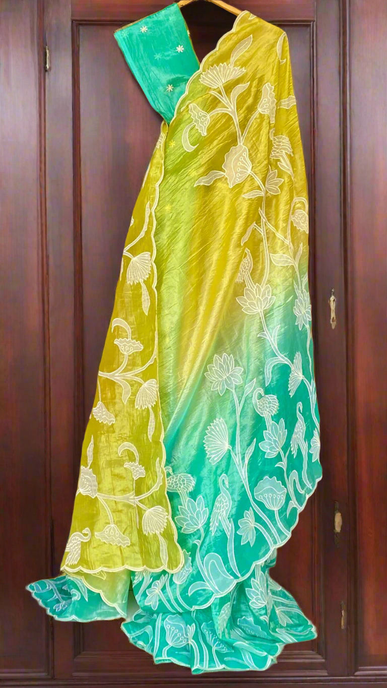 Crushed Tissue Saree