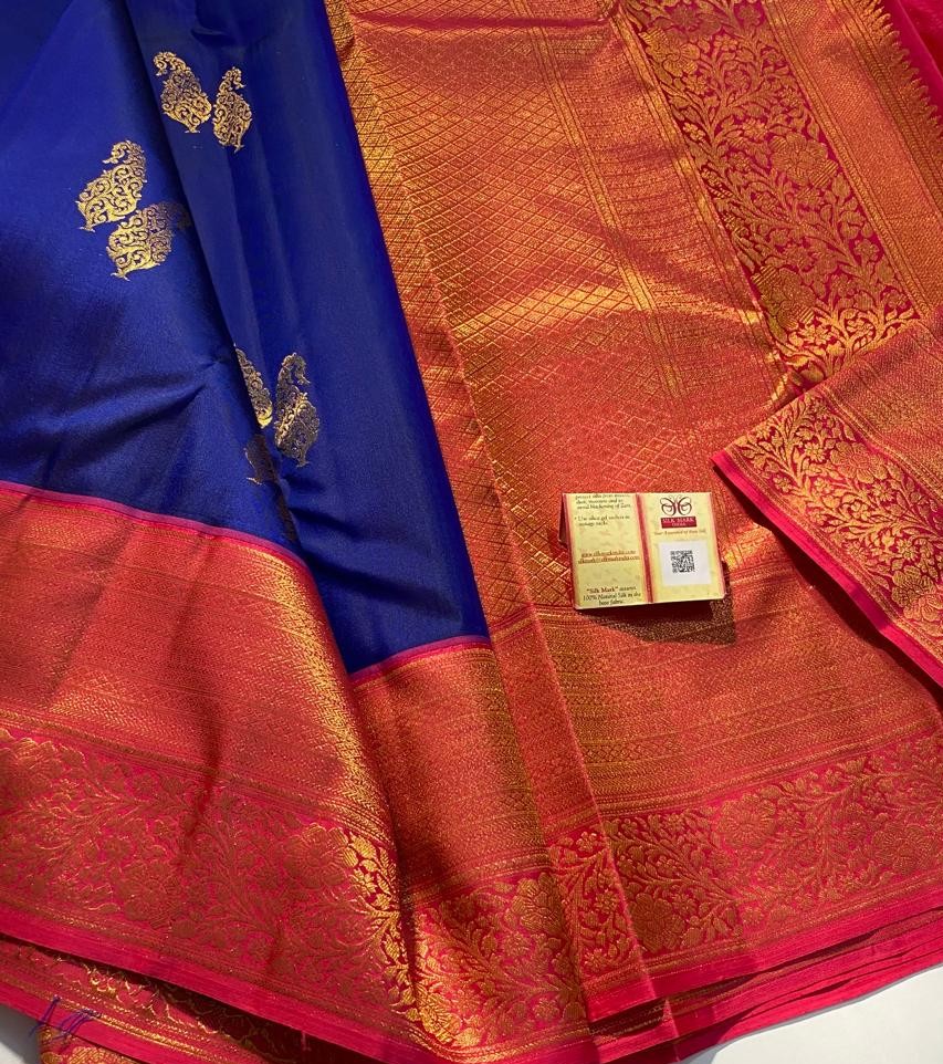 Blue Kanchipuram wedding collections