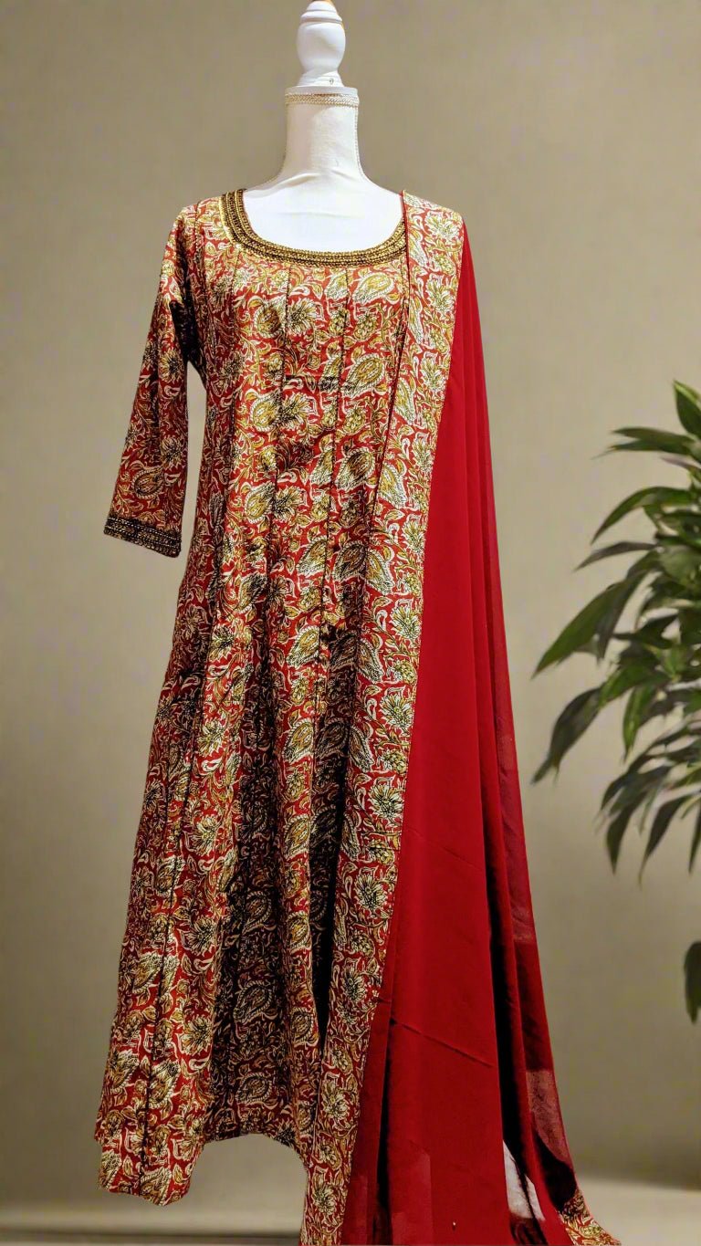 Churidhar set, Kalamkari, Designer collections