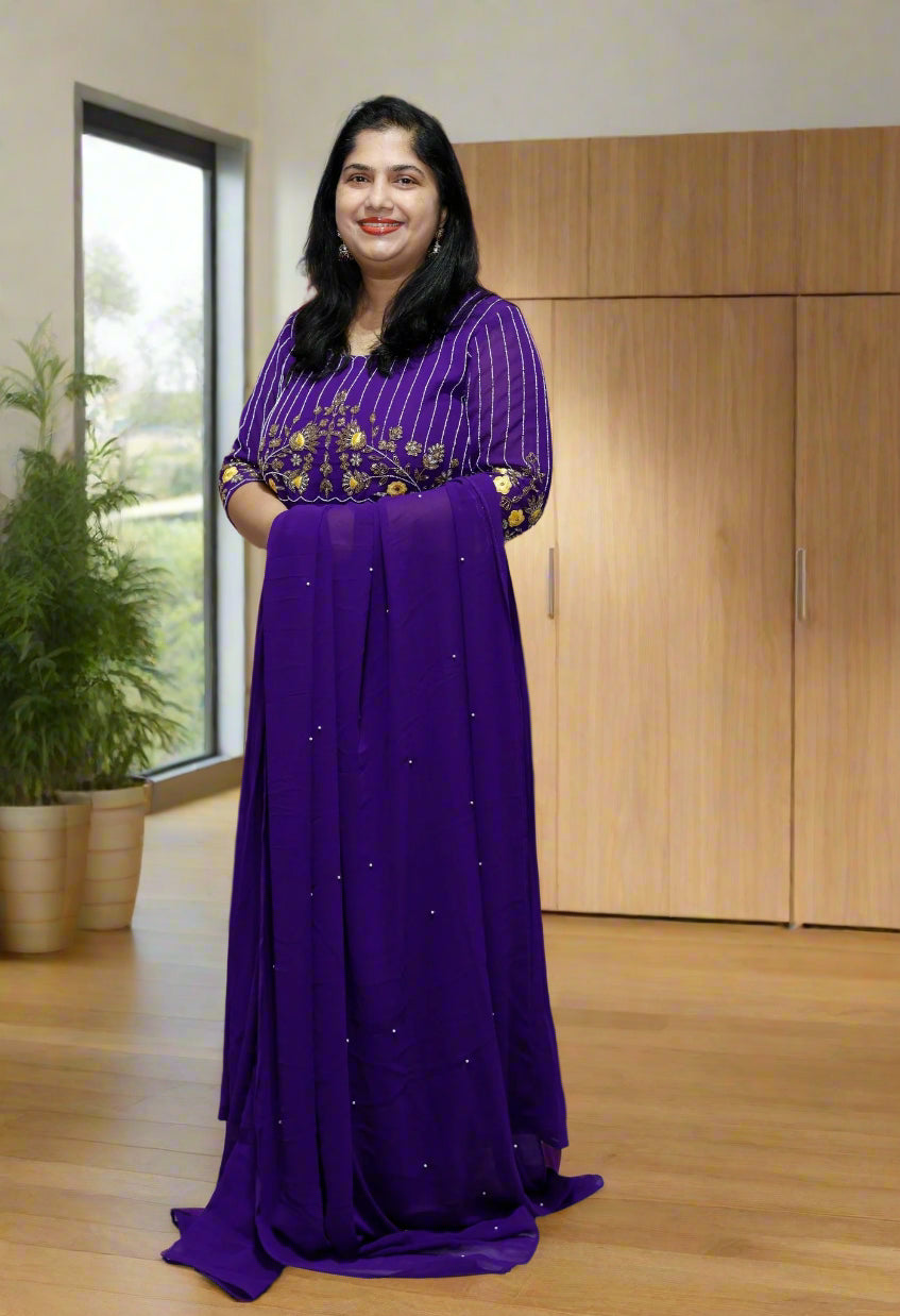 Violet Designer churidar