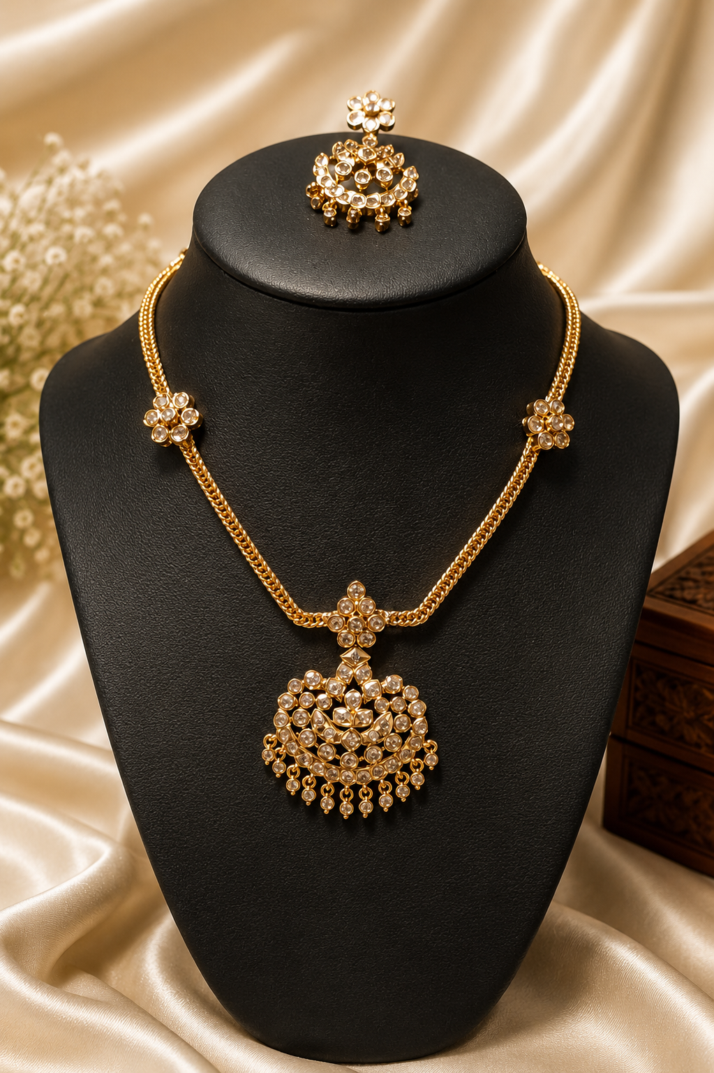 Gold polish premium quality AD Stone
