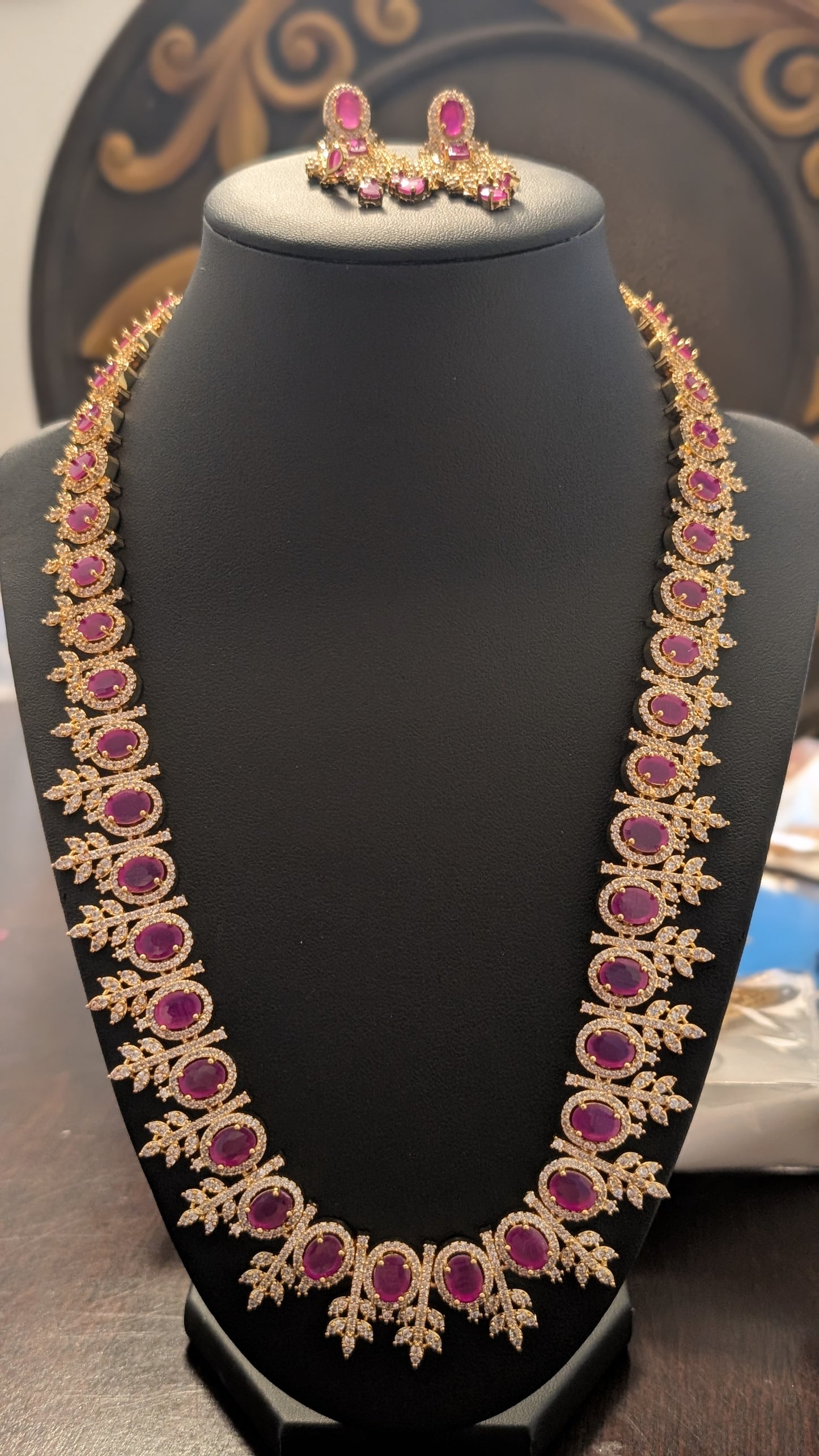Party wear gold finished Necklace set