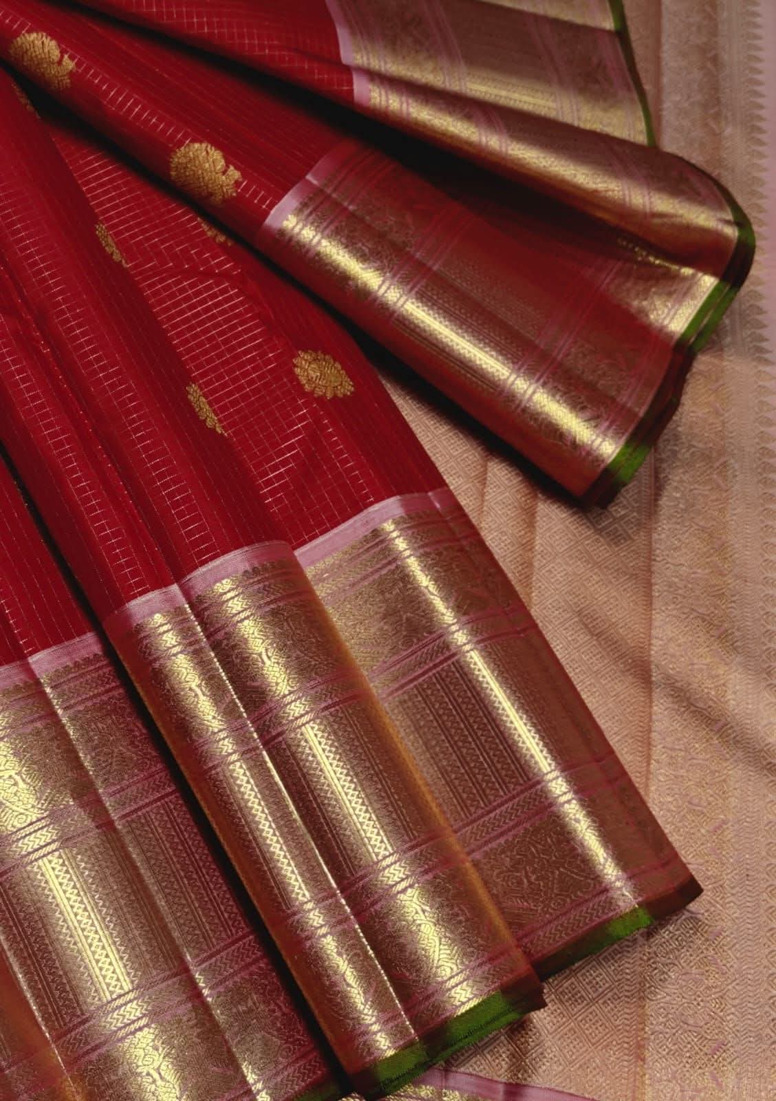 Pure kanchipuram 2g Oosi pattern