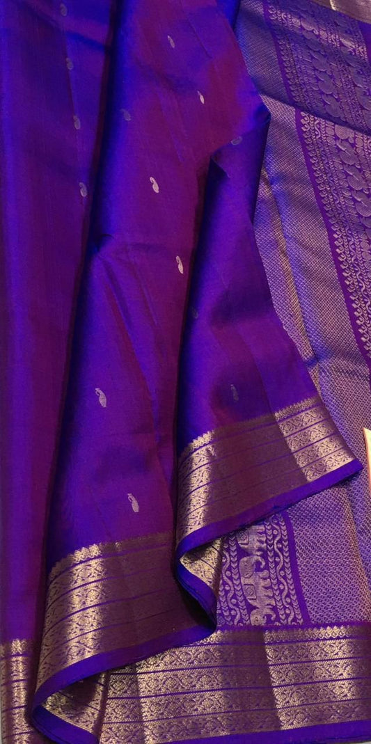 Purple Kanchipuram