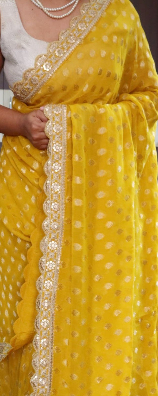 Yellow Kanchipuram