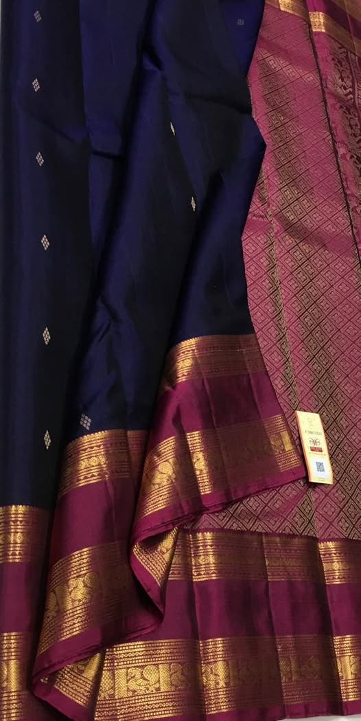 Navy Blue Kanchipuram