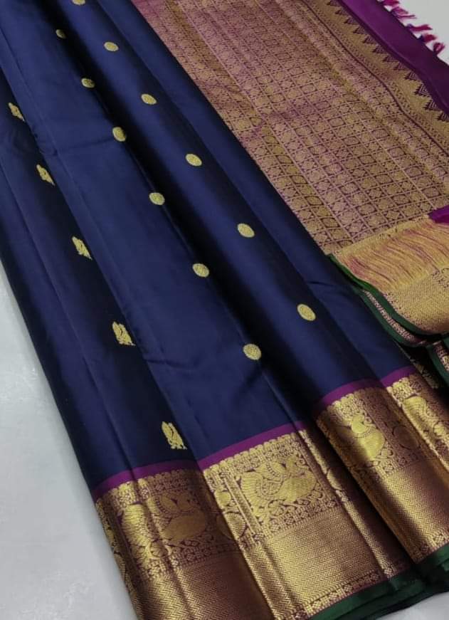 Navy Blue Kanchipuram