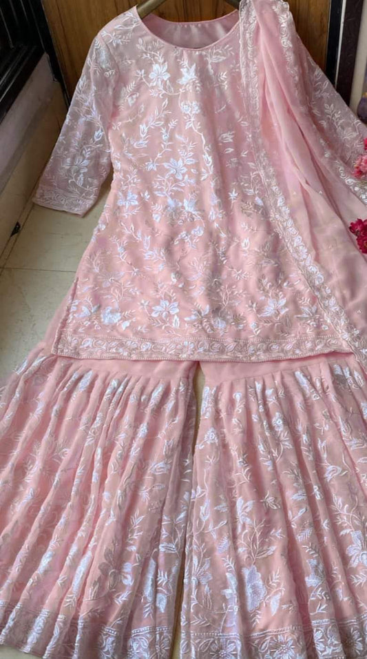 Pink Churidar - Full Set