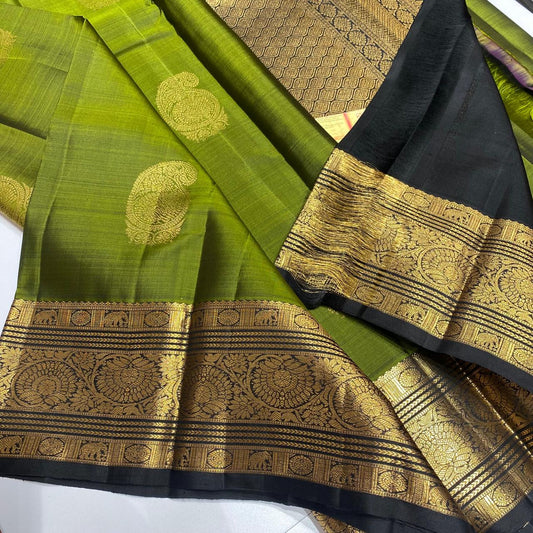 Kanchipuram wedding collections Green color