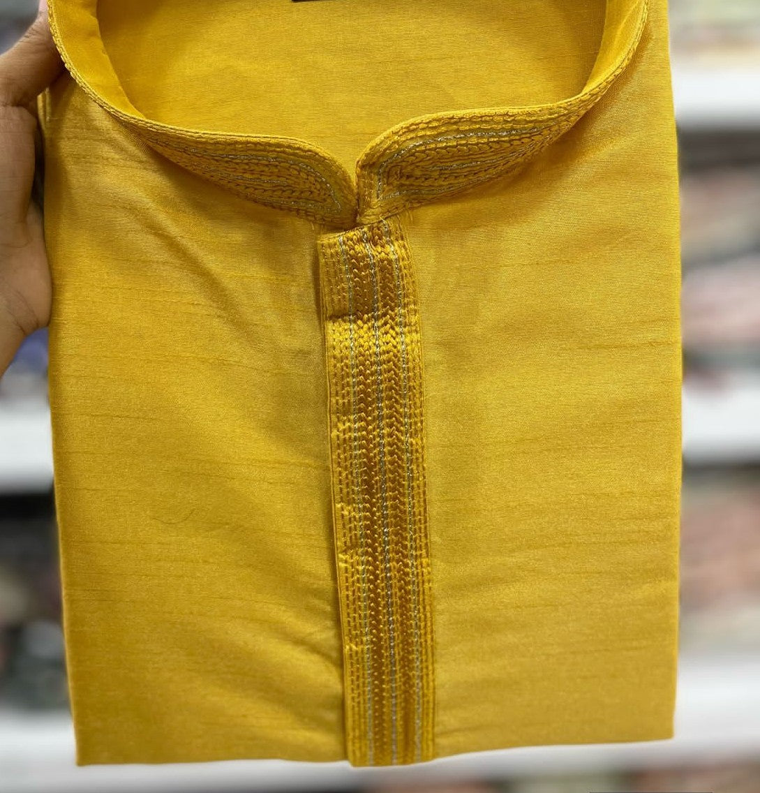 Yellow Mens Kurta