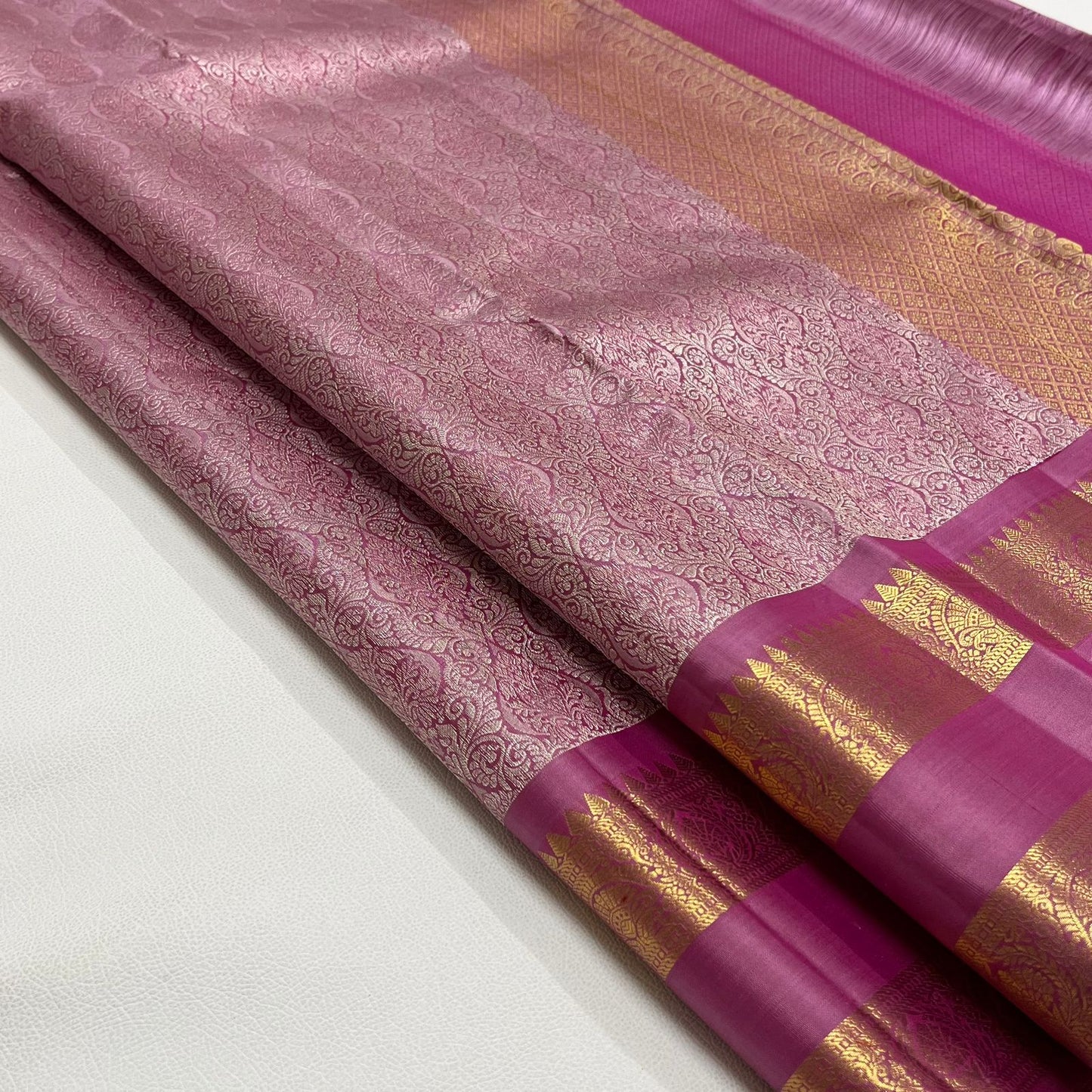 Onion pink - Wedding kanchipuram silk