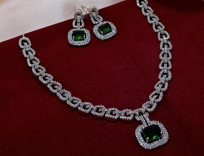 Green Stones with white stones