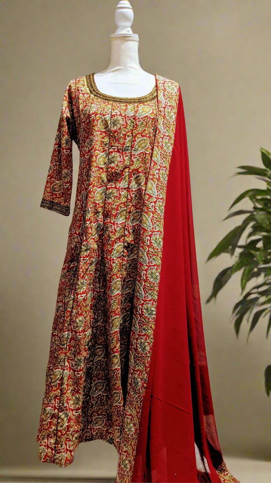 Churidhar set, Kalamkari, Designer collections