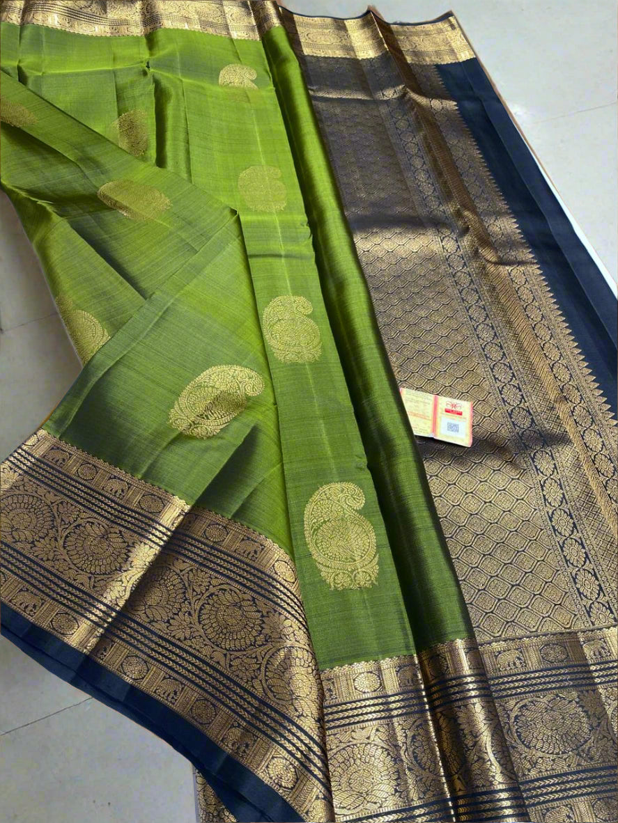 Kanchipuram wedding collections Green color