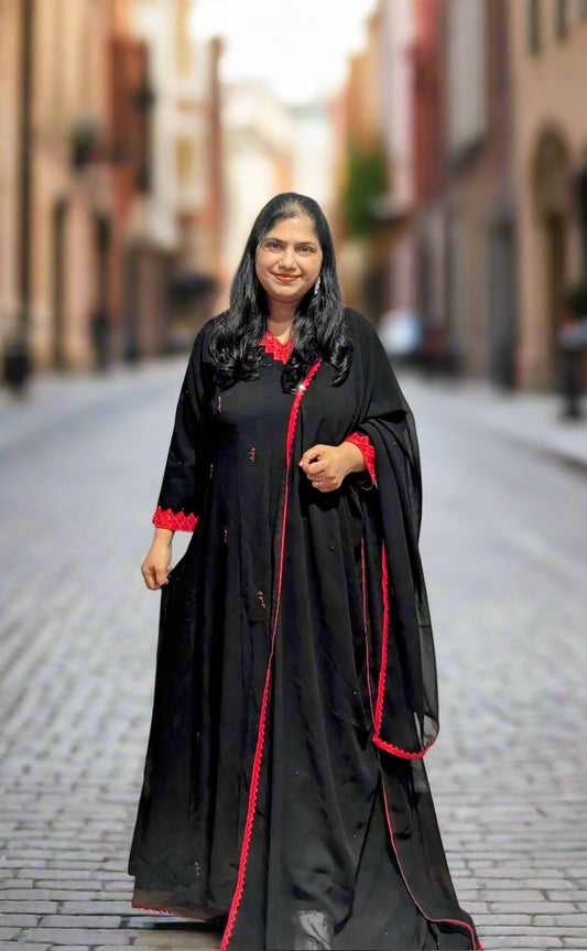 Black designer churidar