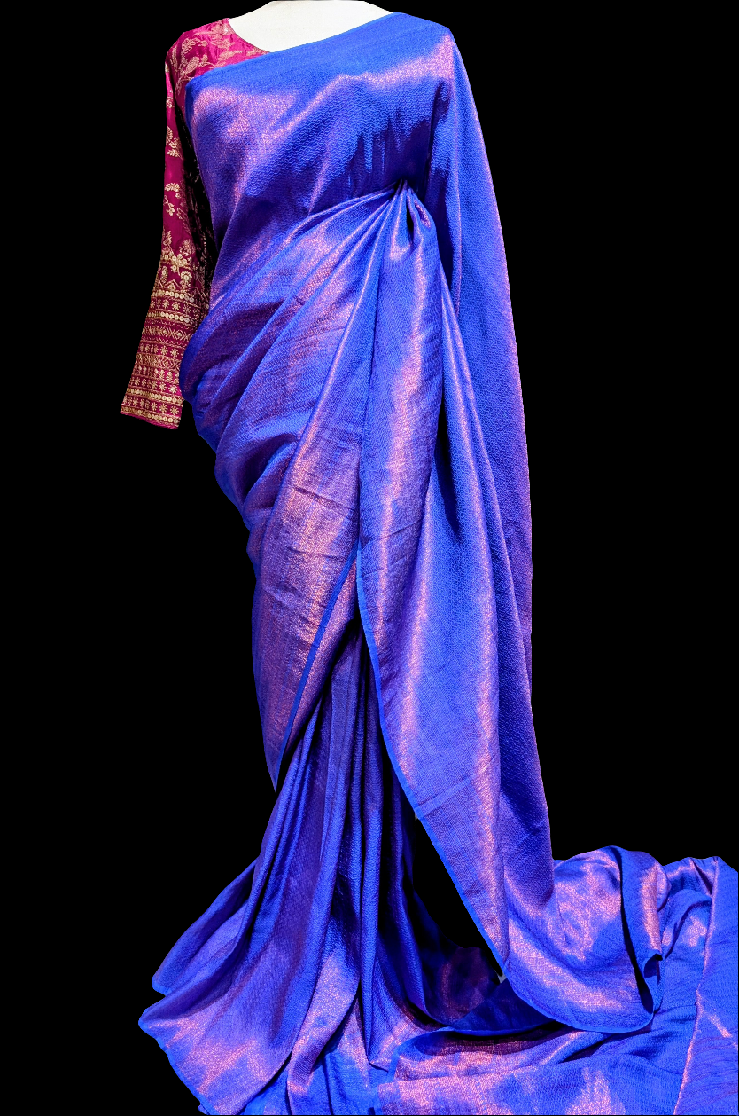 Budget collections - Blue soft silk