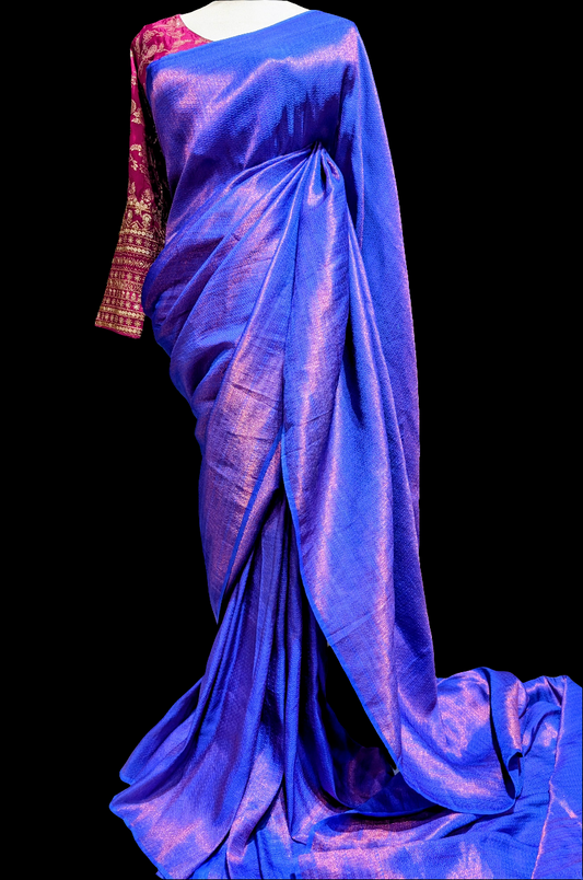 Budget collections - Blue soft silk