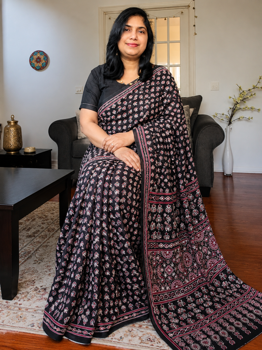 Ajrak collections with mirror work
