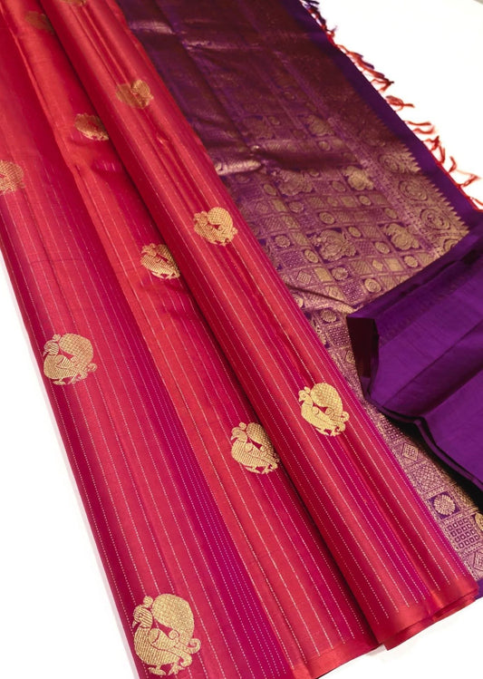 pure kanchipuram silk saree- 2g