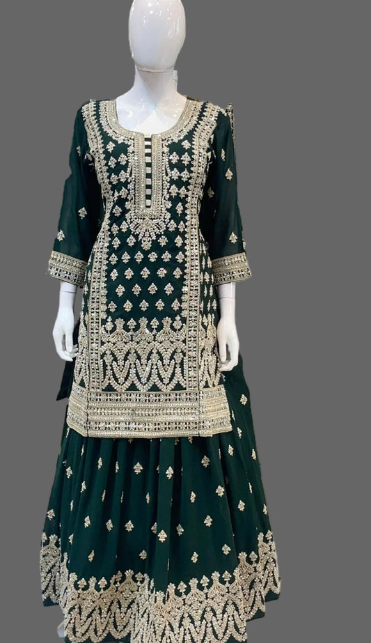 Kurti Lahenga for wedding parties