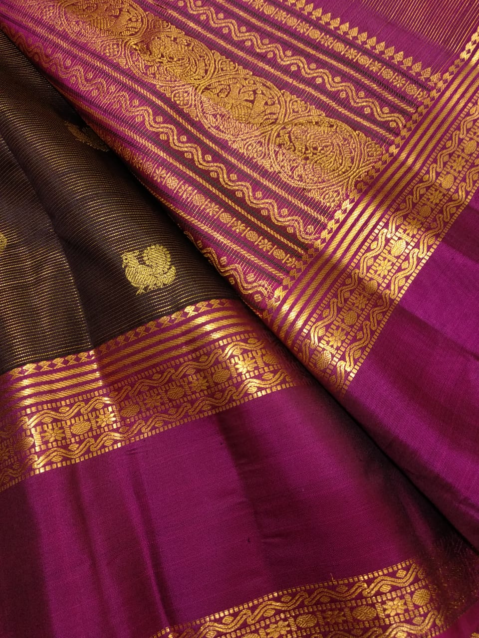 Kanchipuram pattu for wedding Bridal function