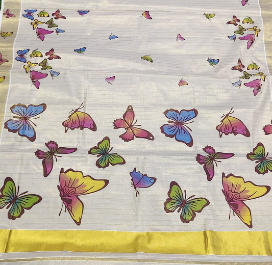 Onam Butterfly saree