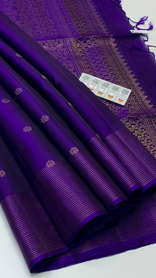 Purple collection Kanchipuram soft silk