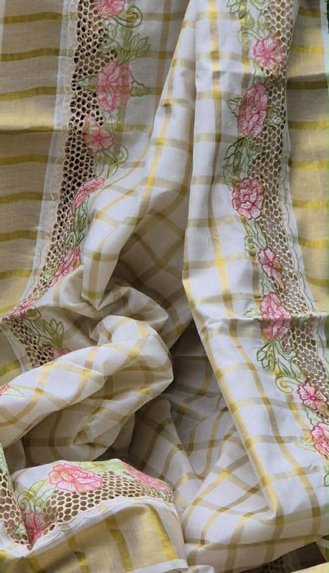 Onam Cutwork saree