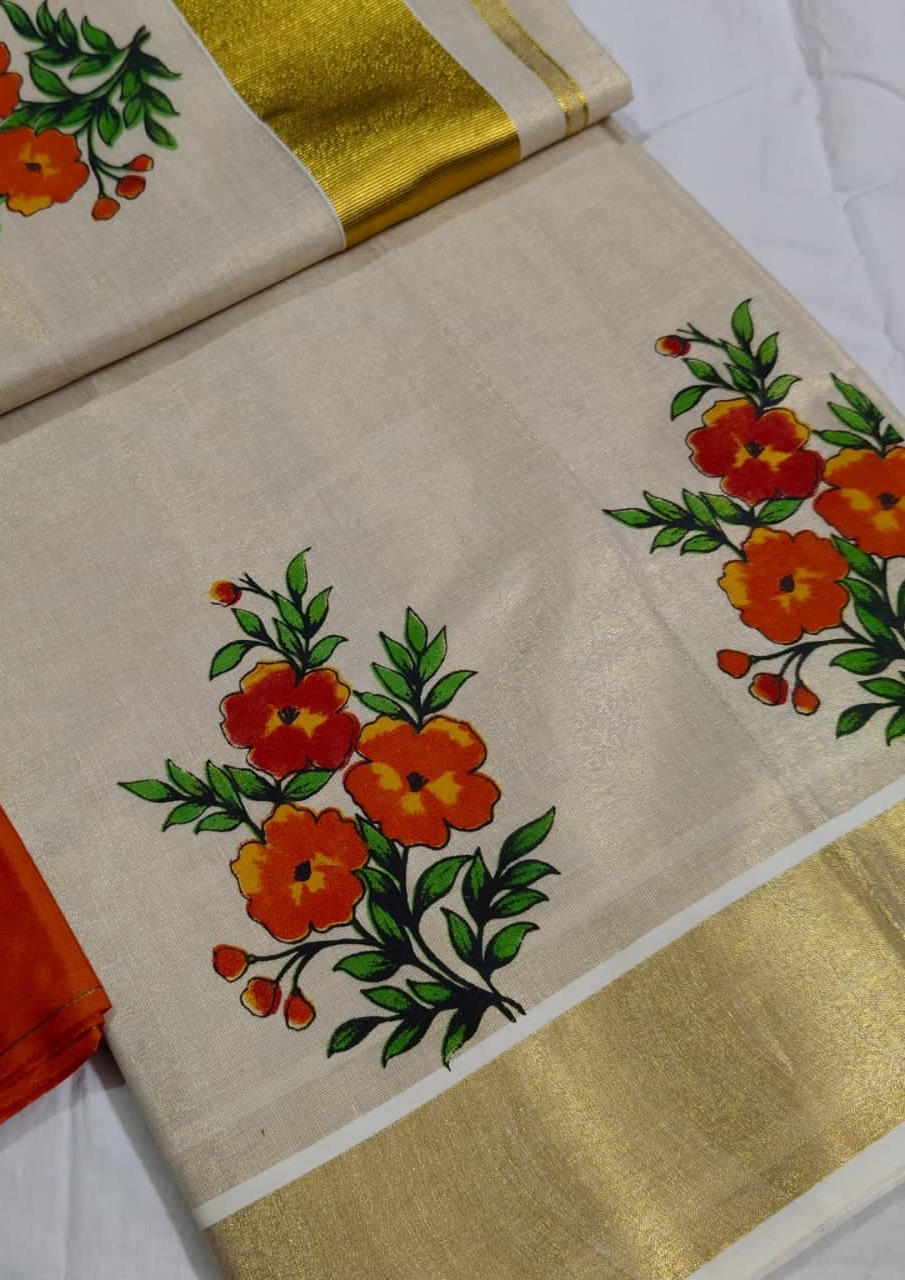 Onam saree set